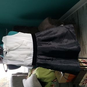 BCX Girl Dress Girls Size 14 White and Black